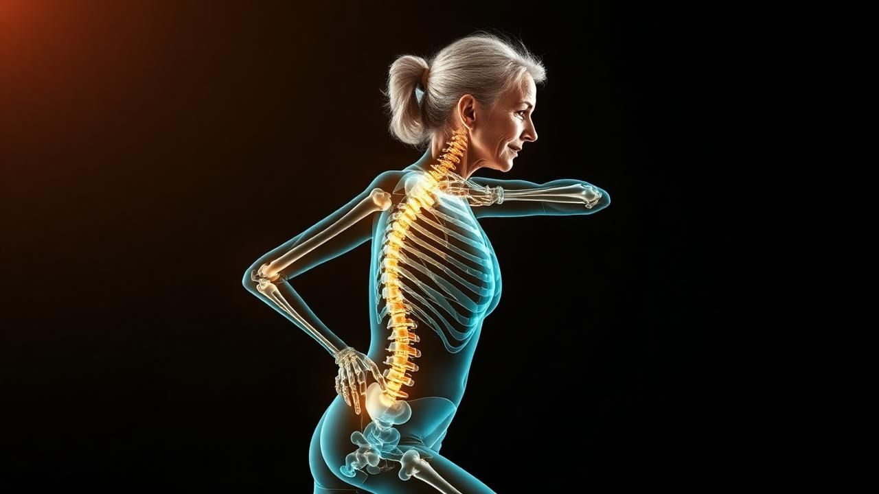 Healthy bones illustration showing osteoporosis prevention through endocrine care