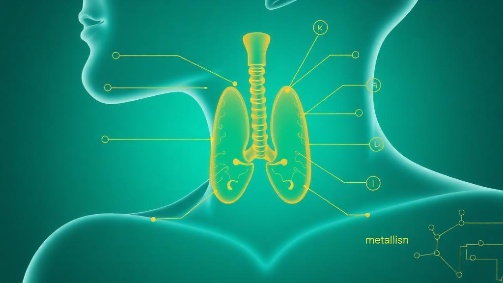 Thyroid gland illustration showing its role as the master gland of metabolism